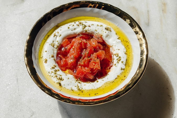 Лабне с томатами