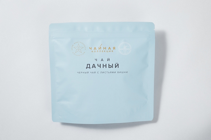 Черный чай с листьями вишни