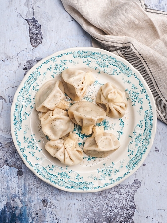 Хинкали вегетарианские с сыром