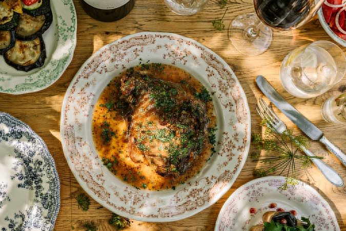 Копченая свиная рулька на двоих