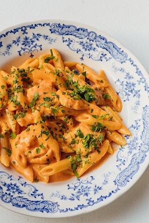 Паста с лососем