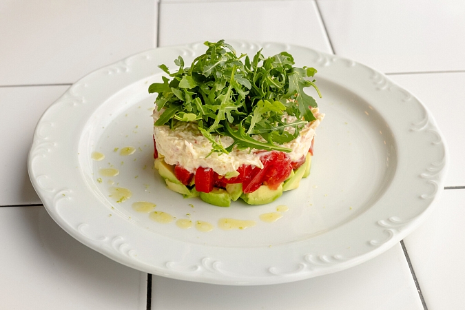 Салат с камчатским крабом