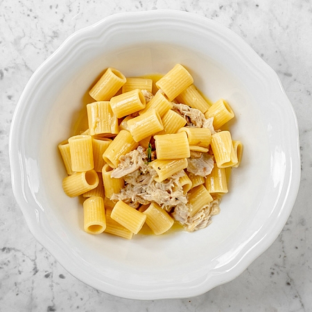 Ригатони с кроликом