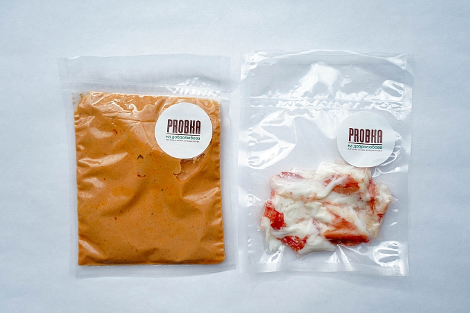 Камчатский краб в сливочно-томатном соусе