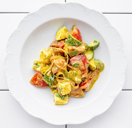 Грузинский салат с брынзой