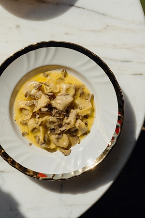 Аньолини с щечками и трюфелем